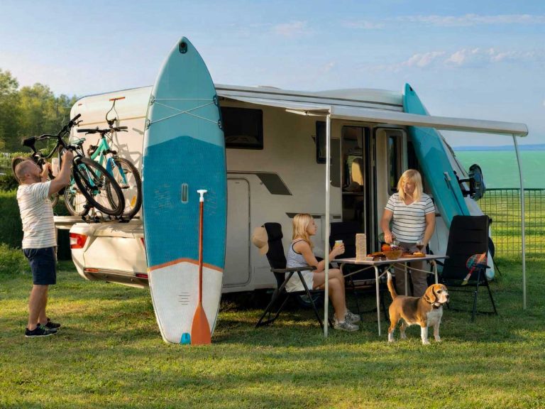 Aranypart kemping lakókocsi lakóautó Balaton part