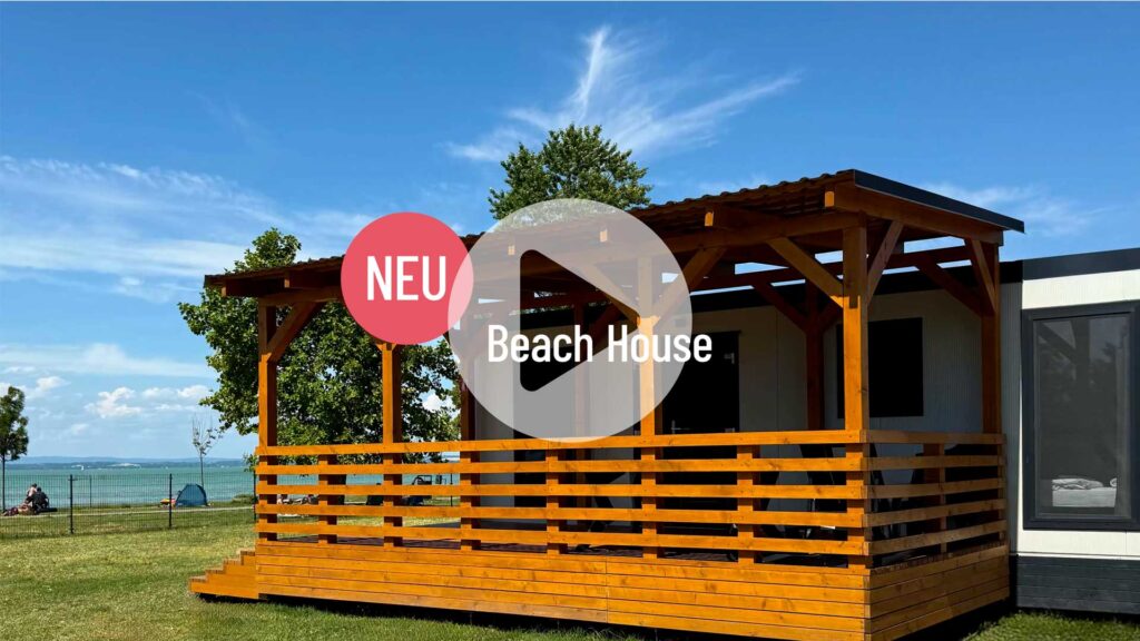 Balaton Unterkunft Ufer des Plattensee Beach House Ferienhaus Aranypart Camping & Apartments