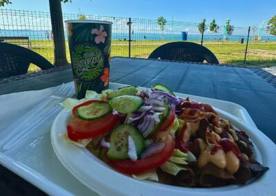 camping restaurant Aranypart Camping Siófok Golden Lake büfé gyros