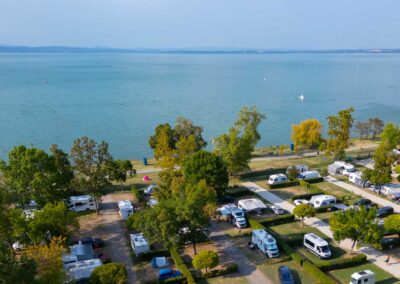 caravan motorhome pitches Balaton Aranypart Camping & Apartments