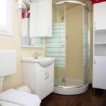 mobilház mobil ház Aranypart Camping Siófok Eurocomfort fürdőszoba