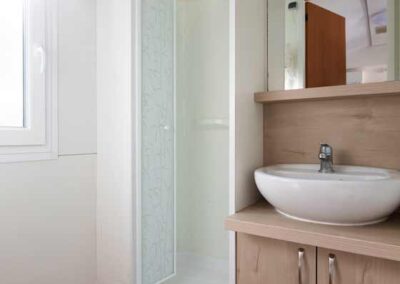 mobile house Aranypart Camping Siófok suncool bathroom
