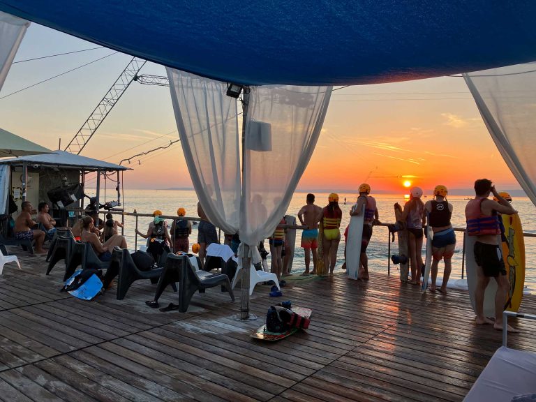 strand szabadstrand Siófok Balaton Aranypart Bamboo Sziget wakeboard