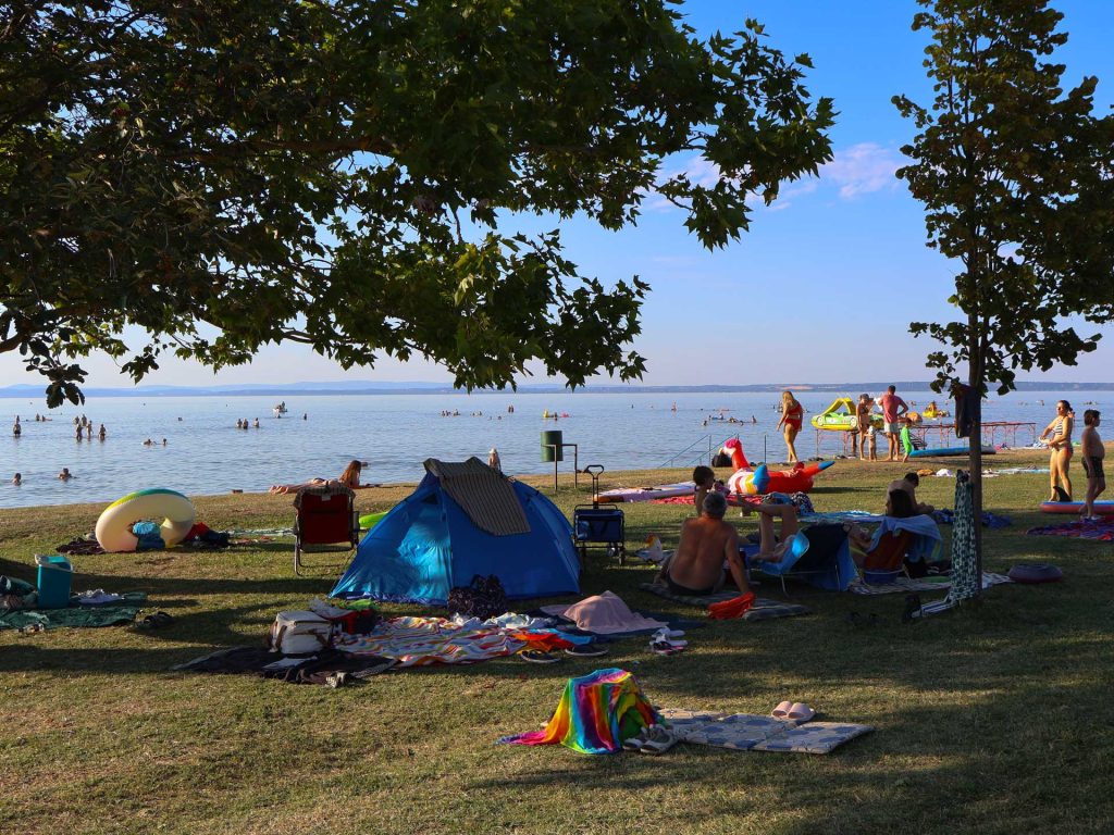 strand szabadstrand Aranypart Siófok Balaton